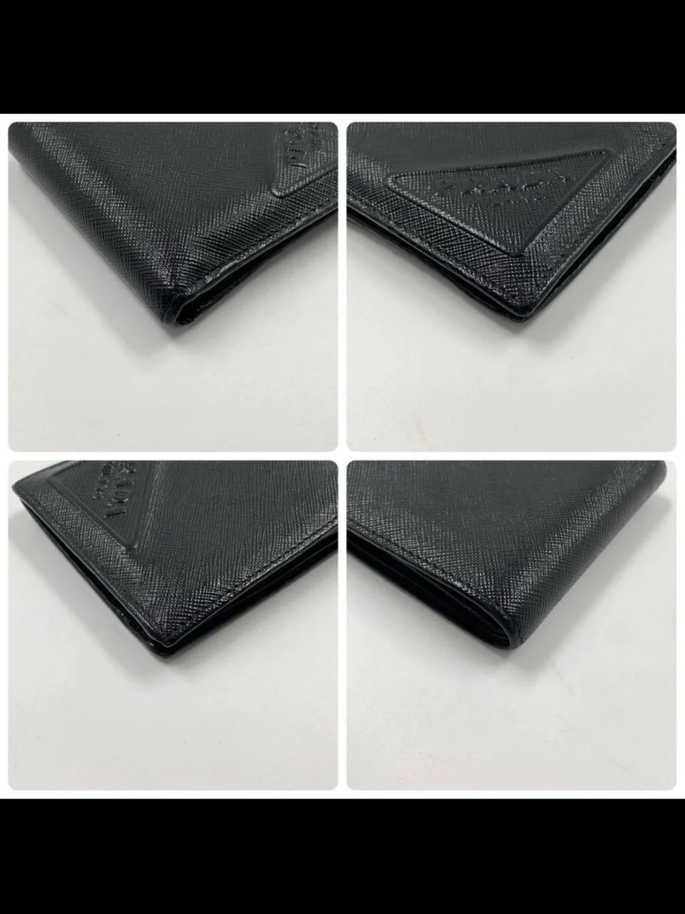 PRADA Black Saffiano Leather Bi-Fold Wallet - Men's Accessory